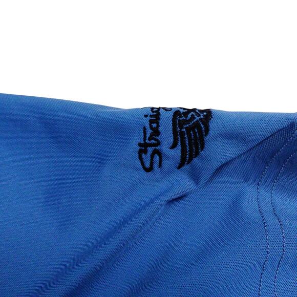Straight Down Mens Blue EMBROIDERED Golf Polo Shirt Bear Lake Small - Picture 4 of 7